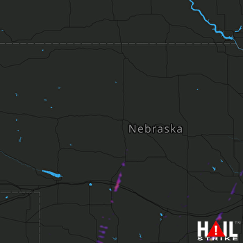 Hail Map Minden, NE 05-24-2019
