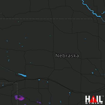 Hail Map Palisade, NE 08-22-2019