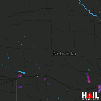 Hail Map Wood River, NE 08-23-2019