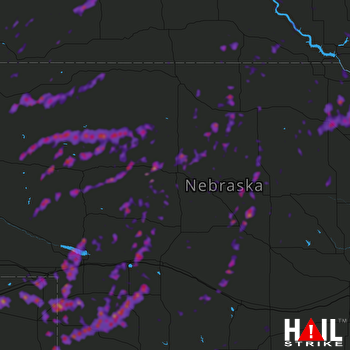 Hail Map Cozad, NE 09-12-2019