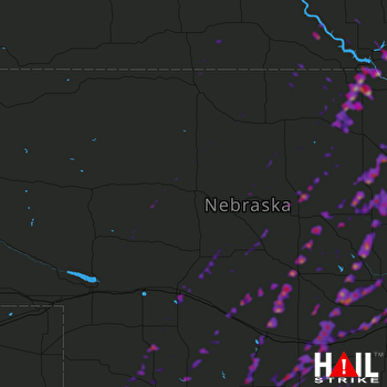 Hail Map Grand Island, NE 10-01-2019