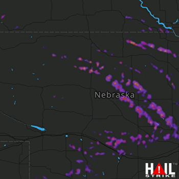 Hail Map Grand Island, NE 06-03-2020