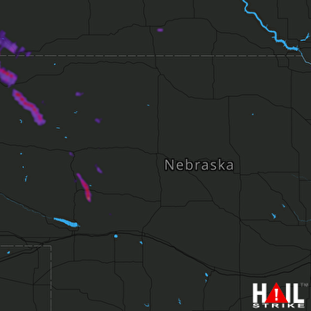 Hail Map NORTH PLATTE 06-15-2021