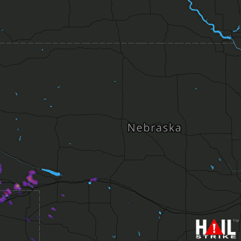 Hail Map Sidney, NE 06-07-2017