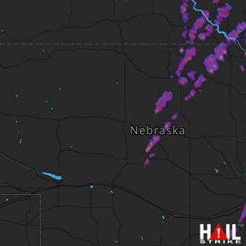 Hail Map Grand Island, NE 06-13-2017