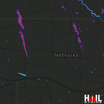 Hail Map Bassett, NE 07-06-2017
