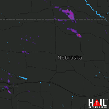 Hail Map Bassett, NE 07-25-2017
