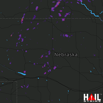 Hail Map Grant, NE 07-26-2017