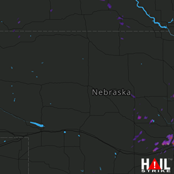 Hail Map Grand Island, NE 08-05-2017