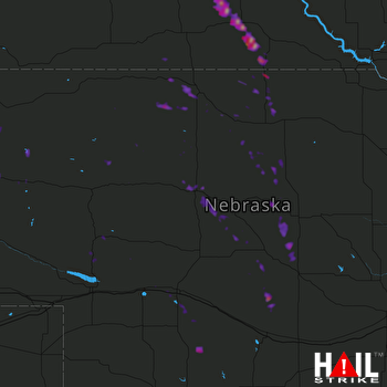 Hail Map NORTH PLATTE 08-06-2017
