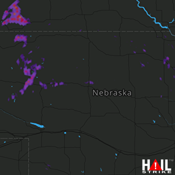 Hail Map Oneill, NE 08-15-2017