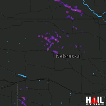 Hail Map Winner, SD 08-18-2017