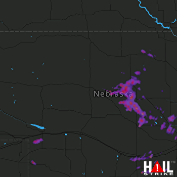 Hail Map Kearney, NE 08-20-2017