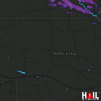 Hail Map Winner, SD 08-21-2017