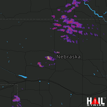 Hail Map Valentine, NE 08-26-2017