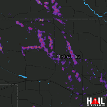 Hail Map Grand Island, NE 08-27-2017