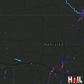 Hail Map Cozad, NE 09-23-2017