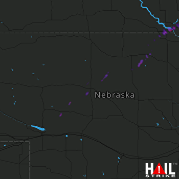 Hail Map Lake Andes, SD 04-13-2018