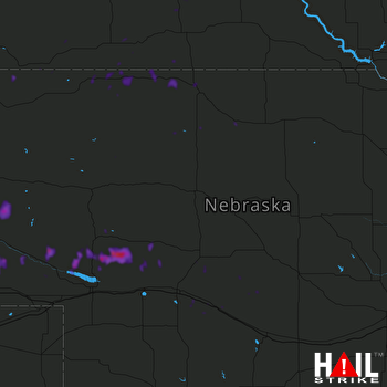 Hail Map Sidney, NE 05-18-2018
