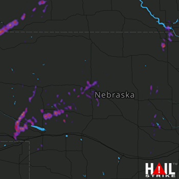 Hail Map Creighton, NE 05-24-2018