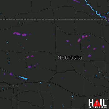 Hail Map Oshkosh, NE 06-08-2018