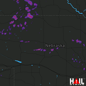 Hail Map Albion, NE 06-09-2018