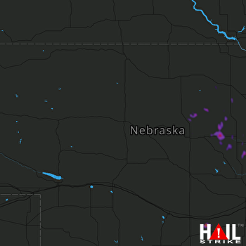Hail Map Albion, NE 06-10-2018