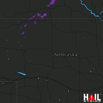 Hail Map Saint Francis, SD 06-11-2018