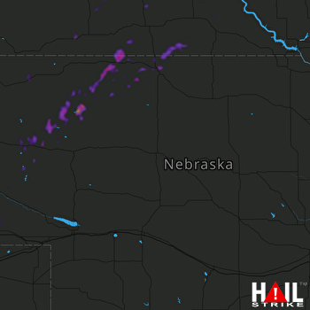 Hail Map Valentine, NE 06-16-2018