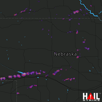 Hail Map North Platte, NE 06-24-2018