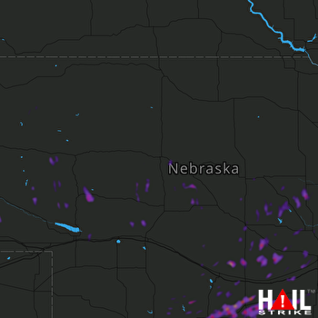 Hail Map Kearney, NE 06-30-2018