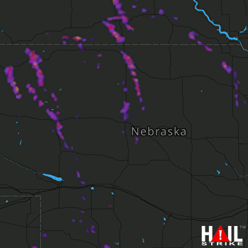 Hail Map Valentine, NE 07-17-2018