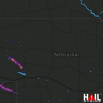 Hail Map NORTH PLATTE 08-05-2018