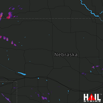 Hail Map Porcupine, SD 08-06-2018