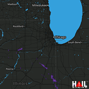 Hail Map Davenport, IA 06-30-2019