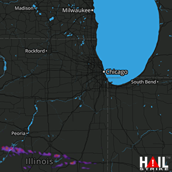 Hail Map Decatur, IL 09-29-2019
