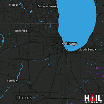 Hail Map Wabash, IN 05-28-2017
