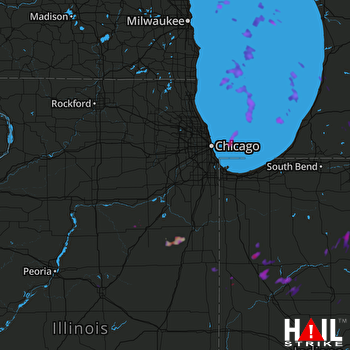 Hail Map Grafton, WI 06-14-2017
