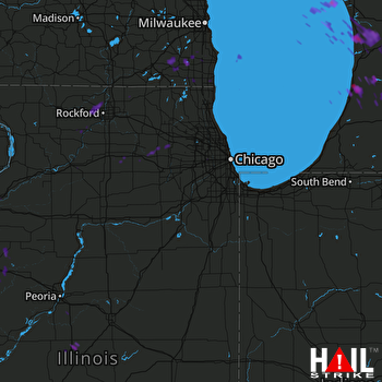 Hail Map Union Grove, WI 06-17-2017