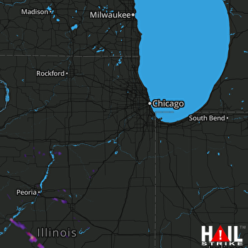 Hail Map Havana, IL 06-20-2017