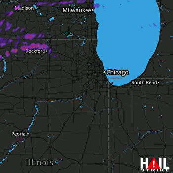 Hail Map Freeport, IL 06-29-2017