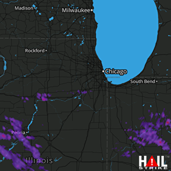 Hail Map Kokomo, IN 07-11-2017