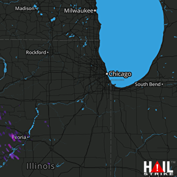 Hail Map Canton, IL 08-21-2017