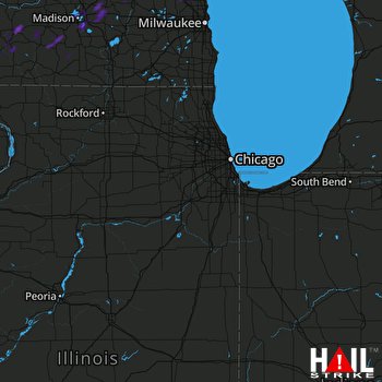 Hail Map Cedarburg, WI 09-21-2017