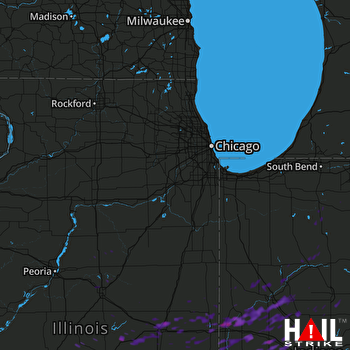 Hail Map Syracuse, IN 11-05-2017