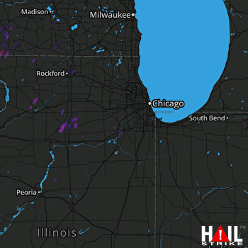 Hail Map Sterling, IL 05-09-2018