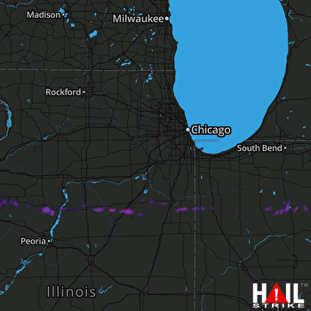 Hail Map Rochester, IN 05-13-2018