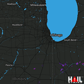 Hail Map Kokomo, IN 06-07-2018