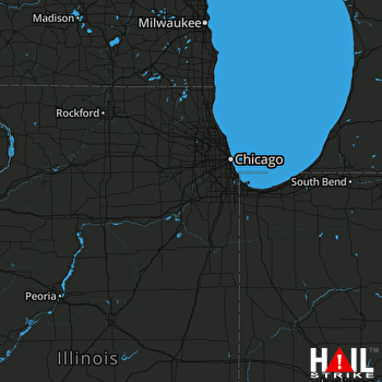 Hail Map Bethany, IL 06-11-2018