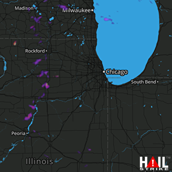 Hail Map Washington, IL 06-15-2018
